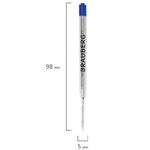 Стержень шариковый BRAUBERG, тип PARKER, металлический, 98 мм, линия письма 0,5 мм, подвес, синий, 170199