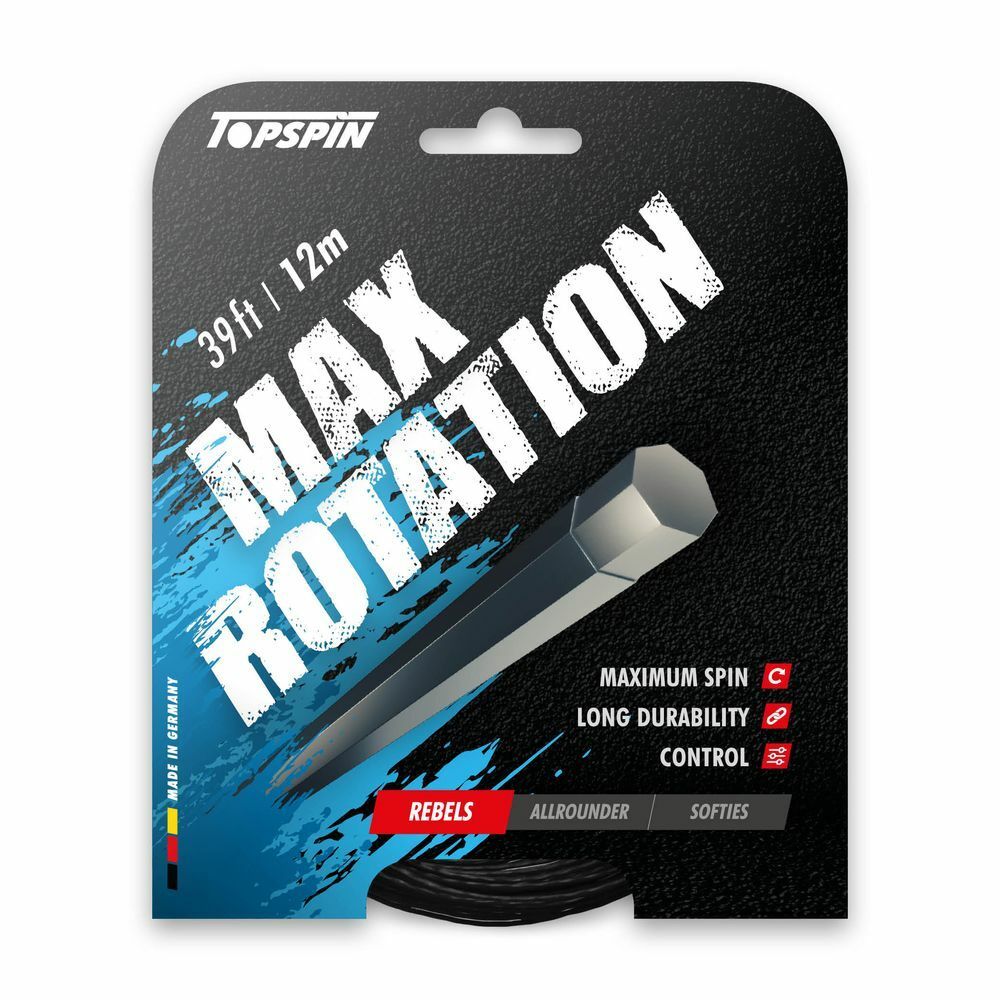 Теннисные струны Topspin Max Rotation (12m) - black