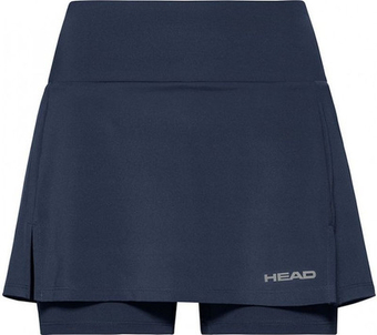 Юбка для девочки теннисная Head Club Basic Skort - небесный