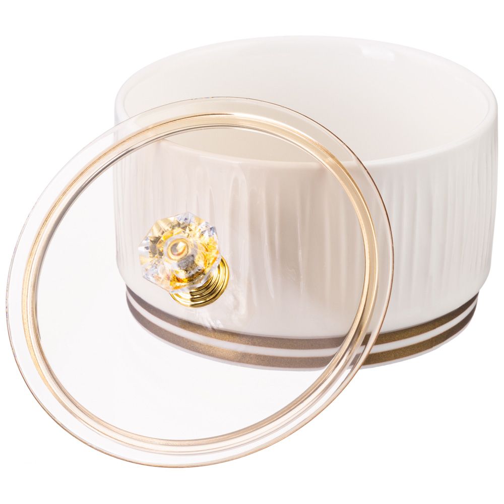 НАБОР БАНОК LEFARD "HERBAL" С ПЛАСТИК. КРЫШКОЙ 3 ШТ. 230 МЛ НА МЕТАЛЛ. ПОДСТАВКЕ (КОР=24НАБ.)