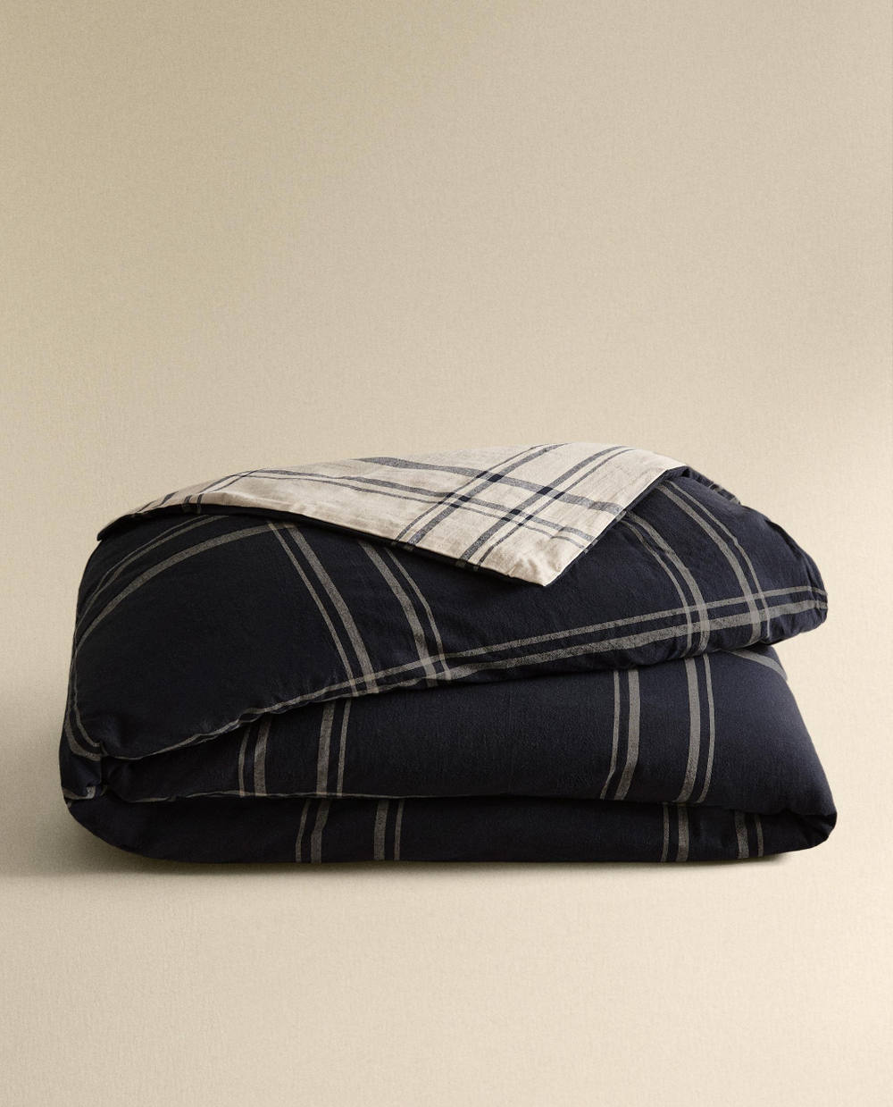 Пододеяльник Zara Home, хлопок 100%, в клетку, 9120/088