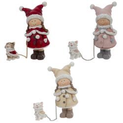 GAEM Фигурка декоративная "Девочка", L7 W6 H11,5 см, 3в.