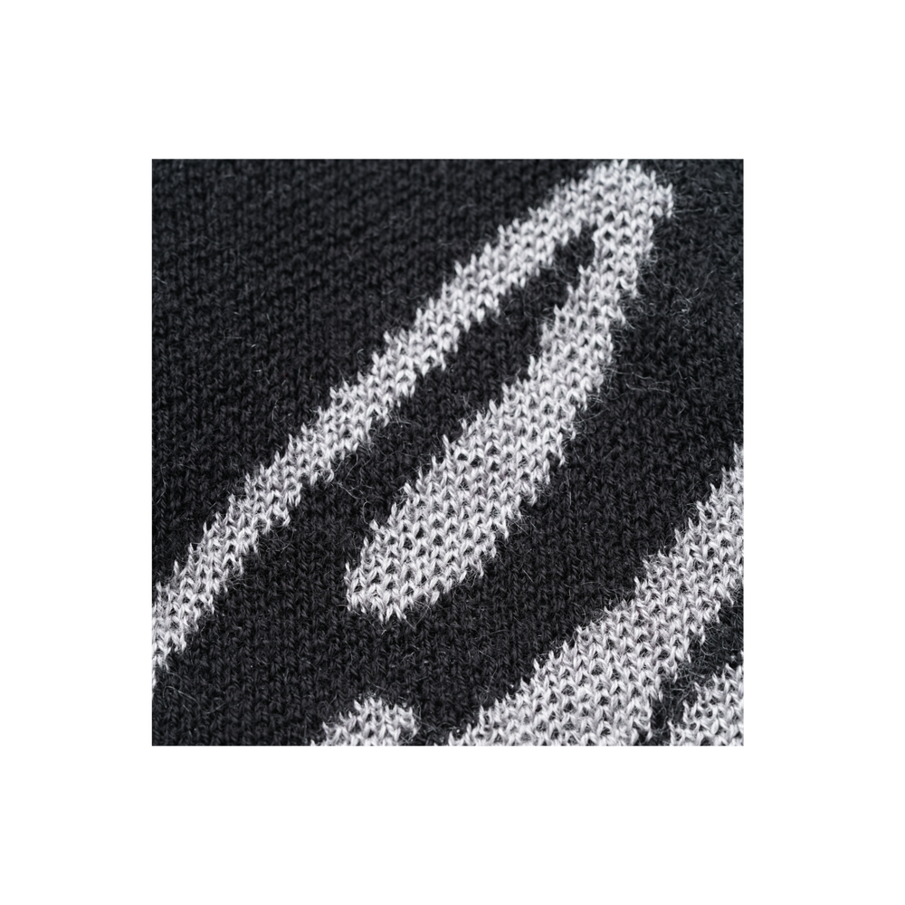 HANDWRITING LOGO KNIT BEANIE BLACK