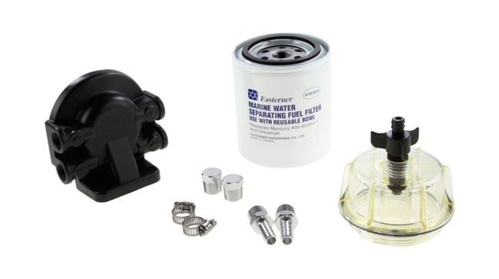 Фильтр топливный 10 мк с креп и водосбор. (малый)