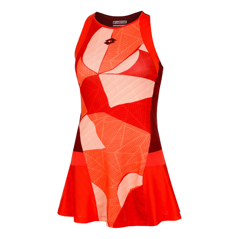 Женская теннисное платье Lotto Tech 1 D3 Dress Women - Red, Multicoloured