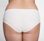 Трусики-слипы из микрофибры и полупрозрачной сетки (Размер: 4X) (Цвет: черный)