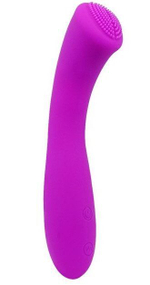 Перезаряжаемый вибратор Len - 16 см. (Цвет: лиловый)