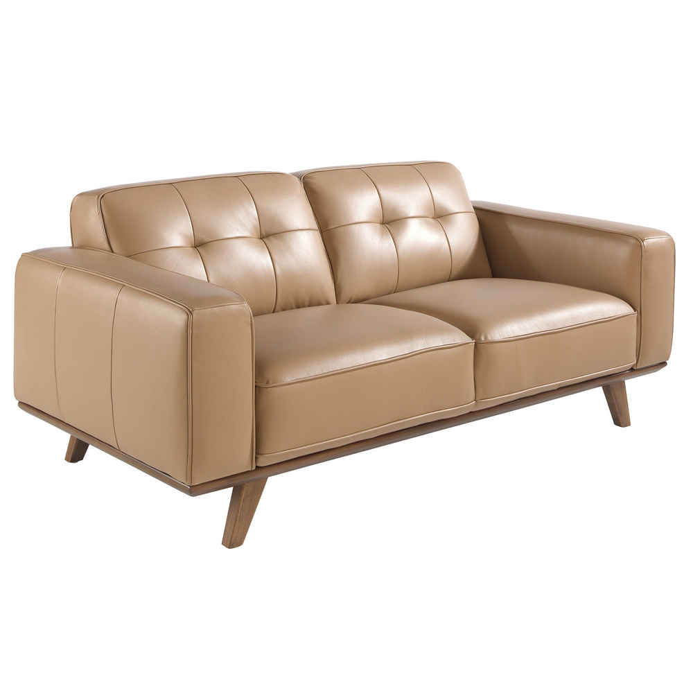 Диван Angel Cerda 2-х местный 6119/5606-2P-M5668 с обивкой из стеганой кожи
