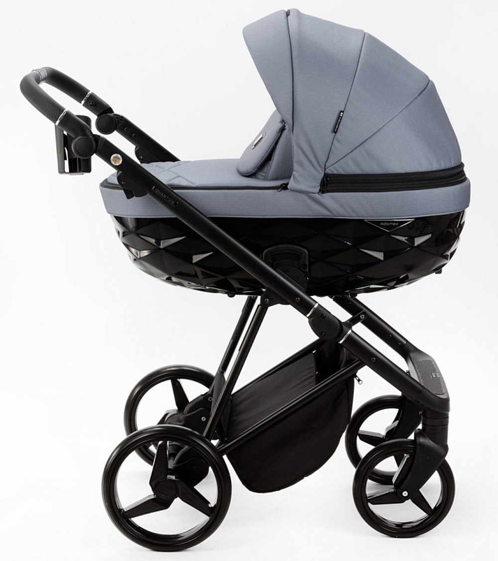 Детская коляска Adamex Quantum 2 в 1 Q-TK19 (Т.СЕРЫЙ)