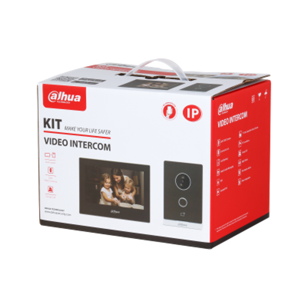 Комплект IP и Wi-Fi видеодомофона Dahua DHI-KTW04