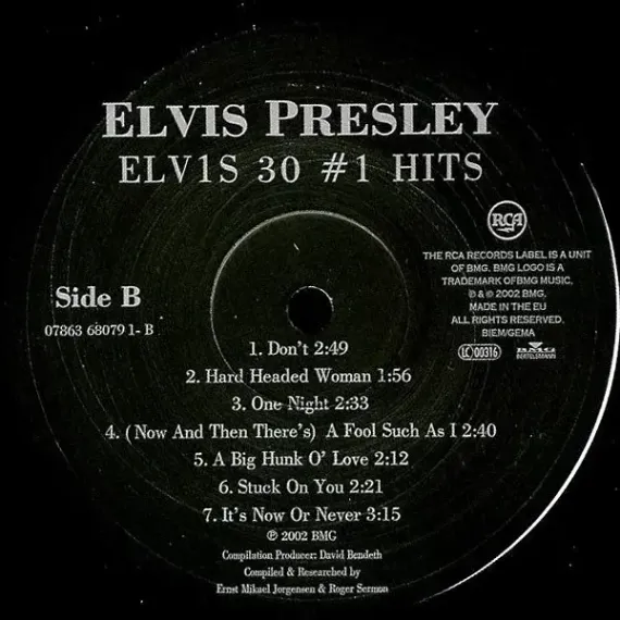 Elvis Presley – ELV1S 30 №1 Hits 2LP