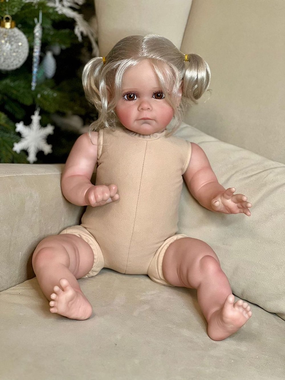 Кукла Реборн мягконабивная 60см в пакете (FA-597)