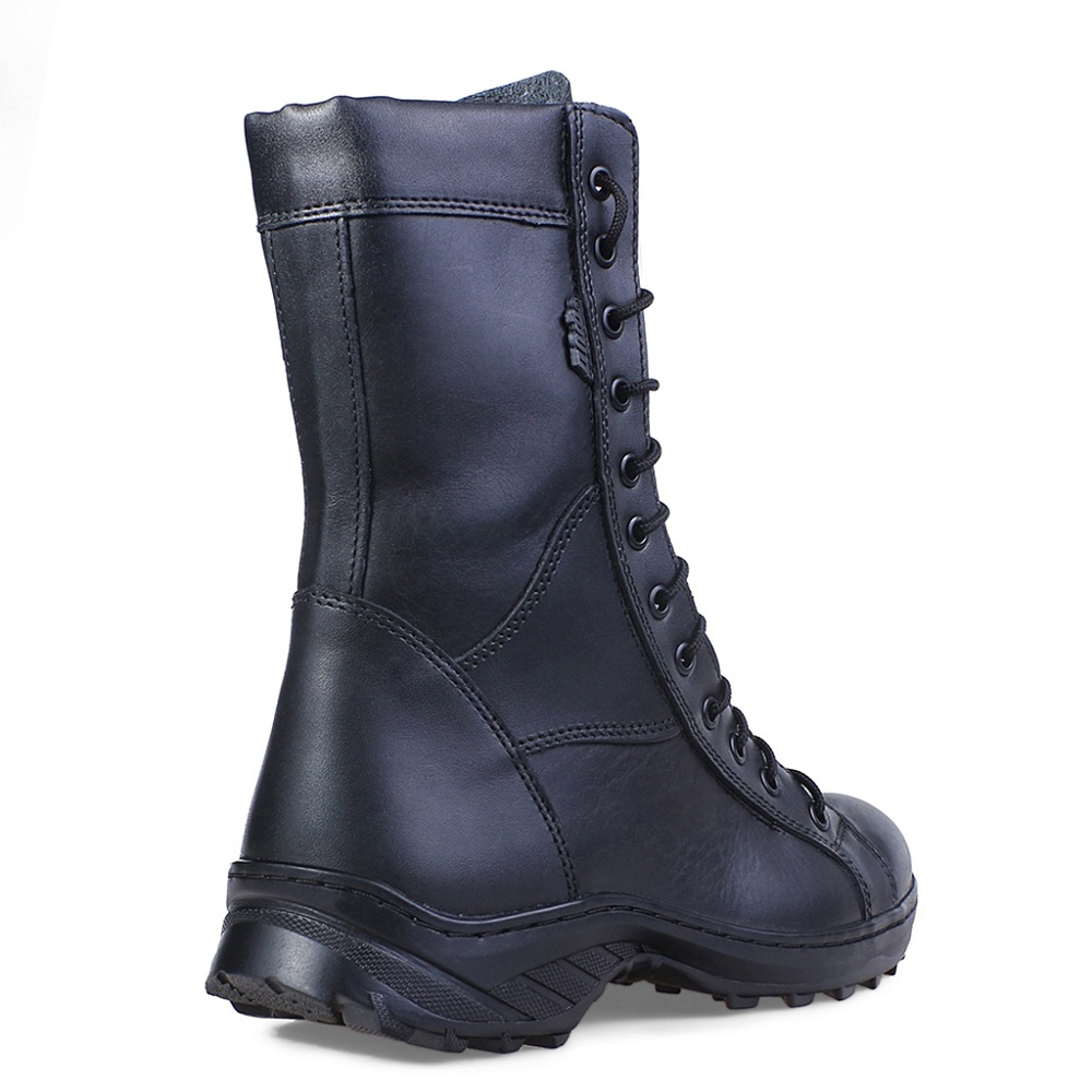 Берцы кожаные на молнии АРТЕК 0054-03 ЧЕРНЫЙ