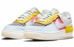 Кроссовки Nike Air Force 1 Shadow "Multi-Color" (Женская размерная сетка)