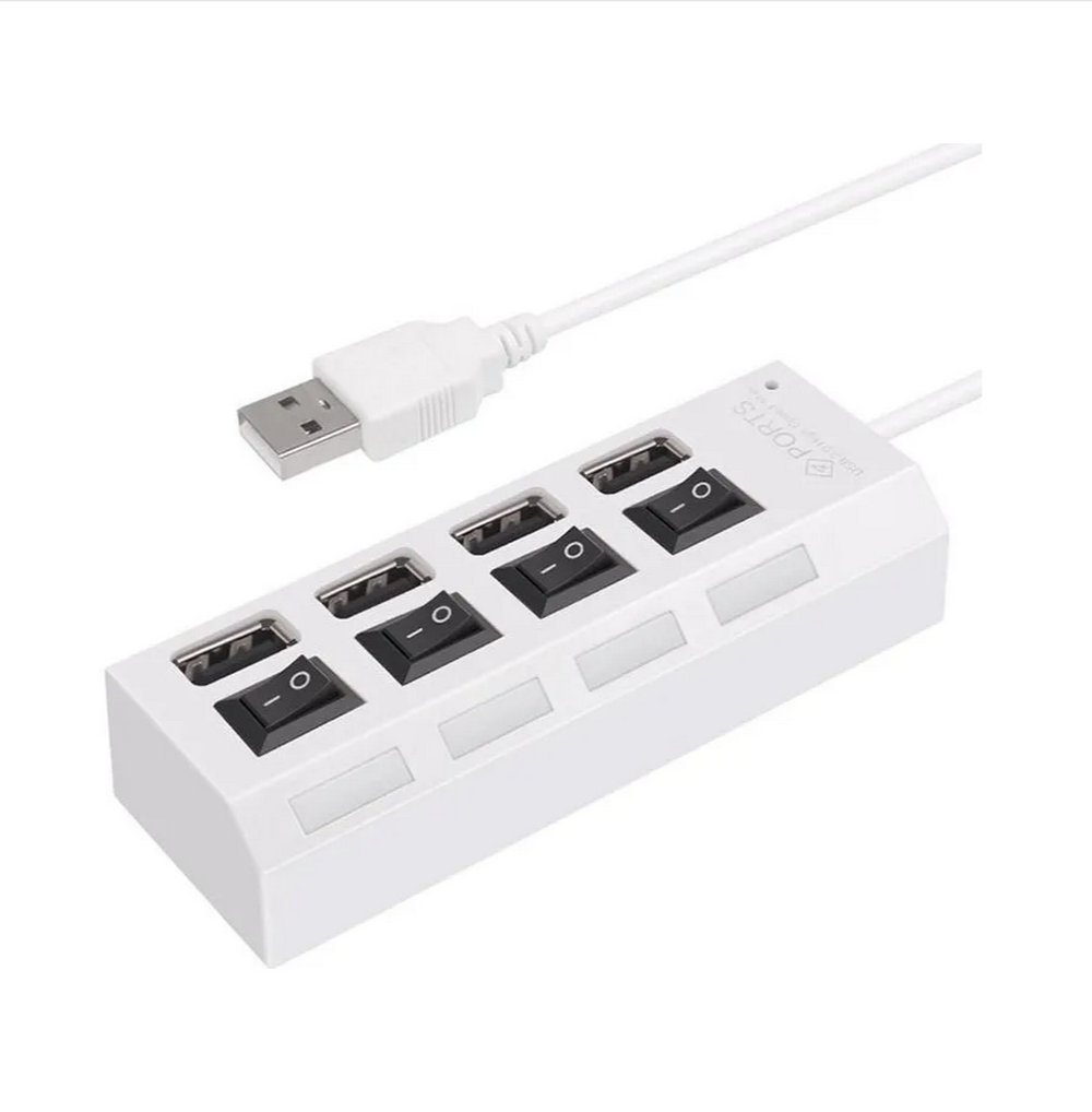 Картридер USB - Xaб Smartbuy SBHA-7204 4 порта