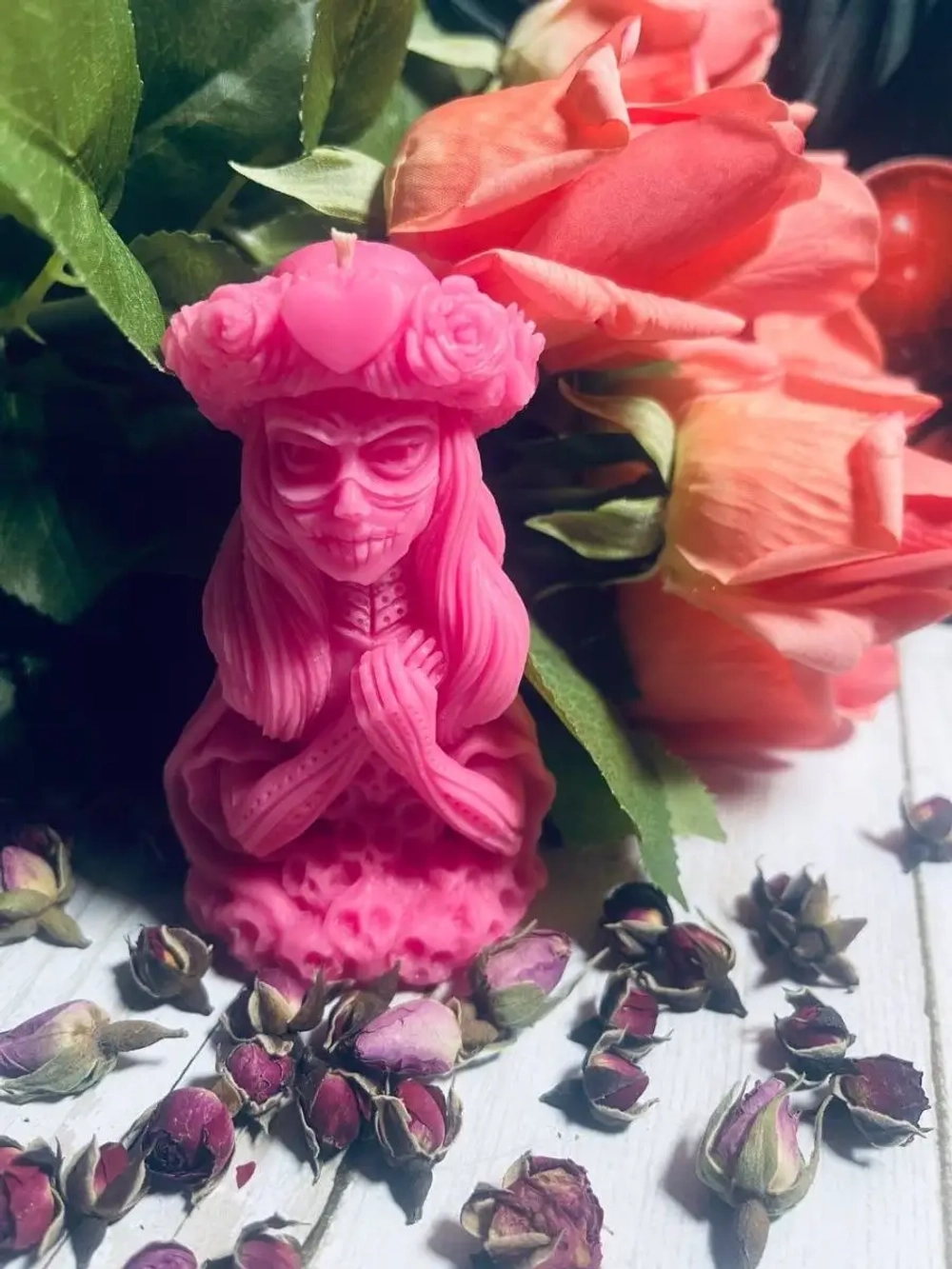 Свеча программная "Санта Муэрте Женственность"