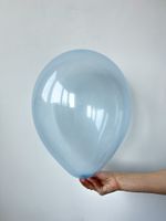 Шар кристалл хрустальный 12" / 30 см голубой Blue (БГ-17)