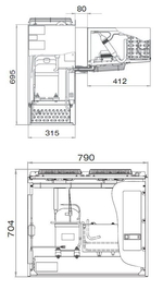 Среднетемпературный моноблок Polair MM 218 S