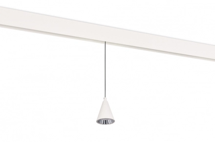 Светодиодный светильник Tring для SPACE Track system 5Вт,  D75xH1285 мм,  348Лм,  36°,  3000К,  диммируемый 0-10В,  Ra >90,  белый