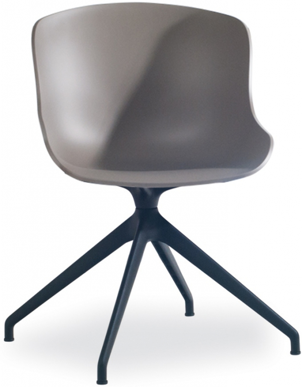 Стул офисный для посетителей Papatya Globe-S Swivel, тортора