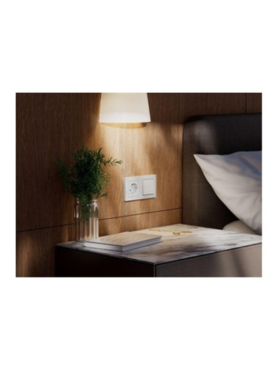 Выключатель 2-кл. AtlasDesign Smart 10А (сх. 5) L+N с подсветкой Zigbee механизм бел. SE ATN000153Z