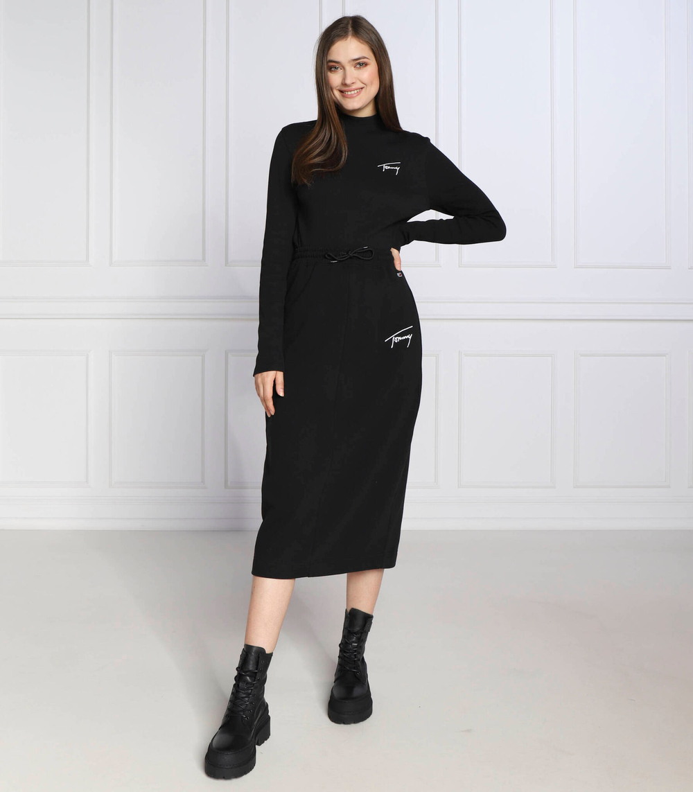 блузка signature Tommy Jeans - черный(DW0DW14531)