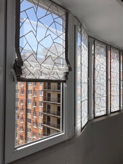 Римская штора из тюля TD 7502-04 с карнизом