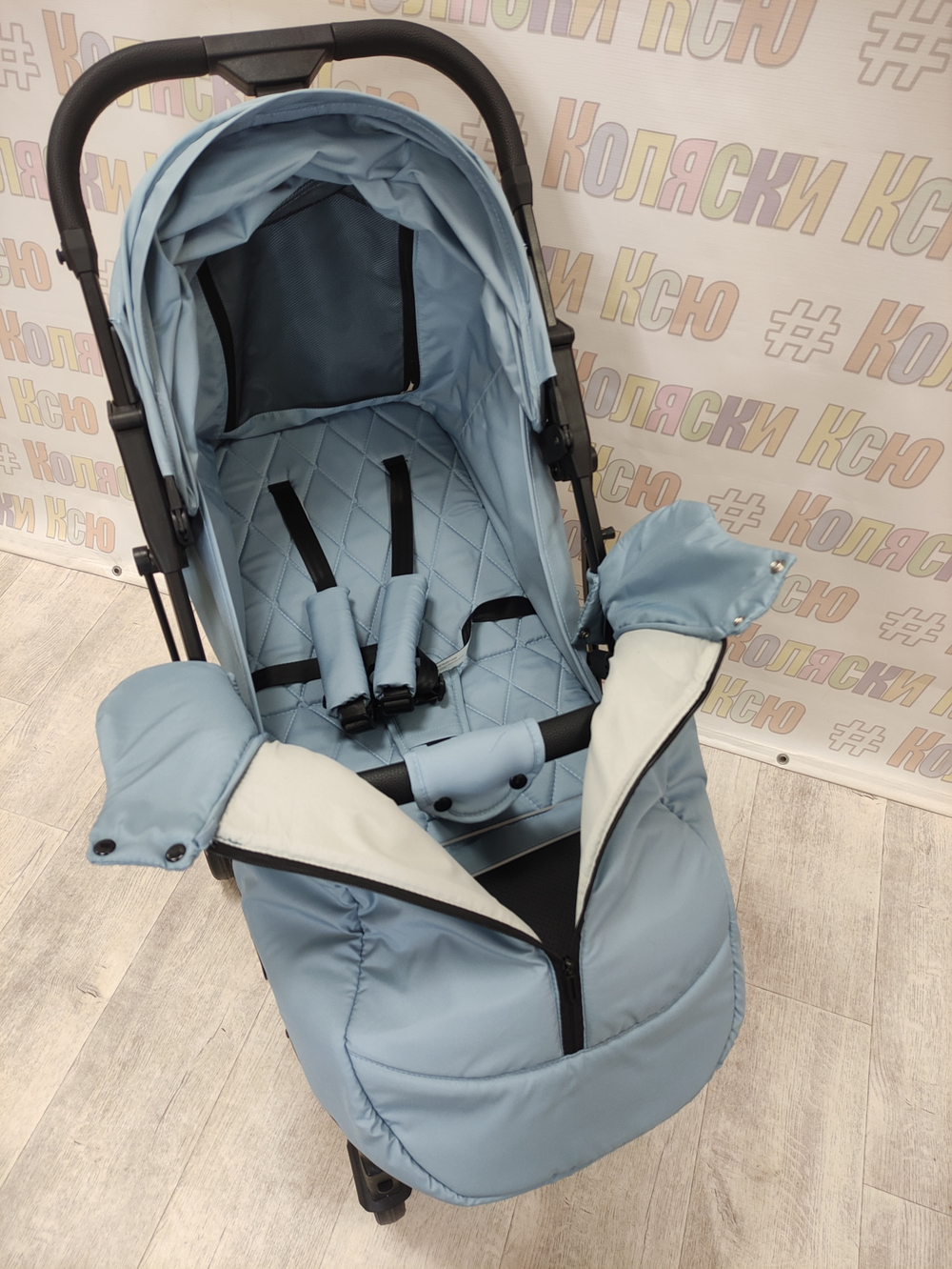 Коляска прогулочная MowBaby Smart 2023 Blue