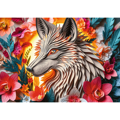 Pazl / Пазлы / Puzzles - "1000 40th anniversary Trefl " -  Wolf