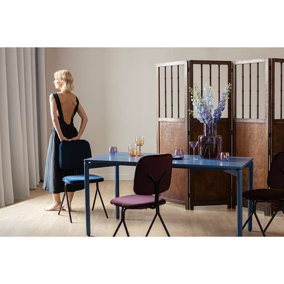 Стул Ror Y, пурпурный велюр