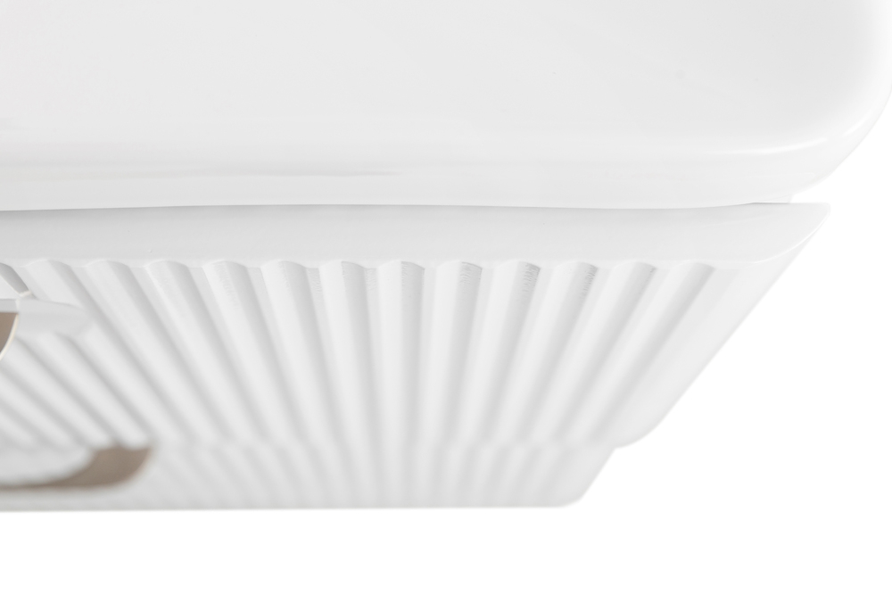 Подвесная тумба с раковиной Belbagno DUE 60 см., Bianco Lucido, DUE-600-2C-SO-BL-P + BB-8076-3-60