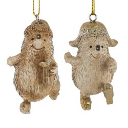 GAEM Изделие декоративное подвесное "Ёжик", L3,5 W3,5 H5,5 см, 2в.