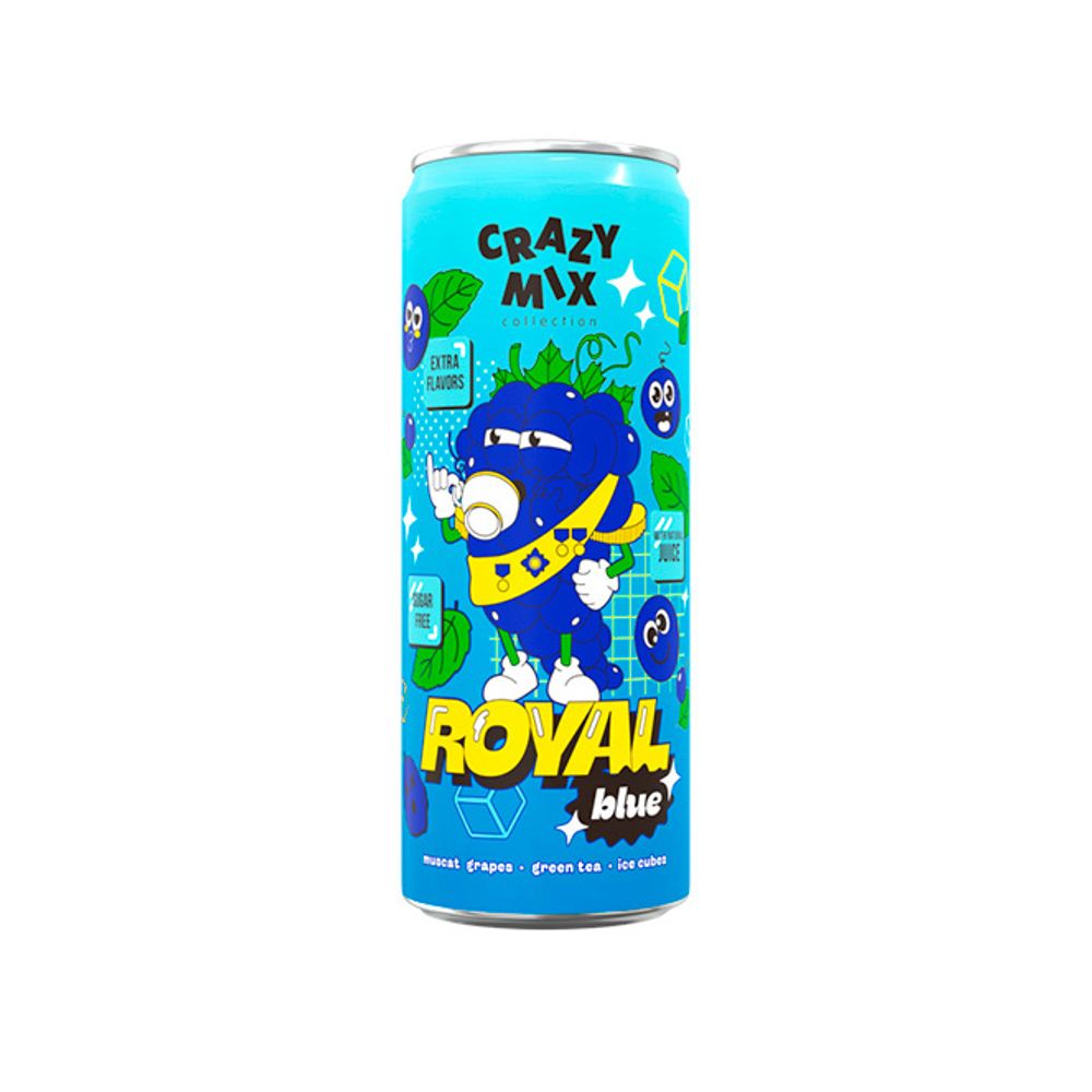 Напиток б/а &quot;Crazy Mix Royal Blue&quot; 330мл.
