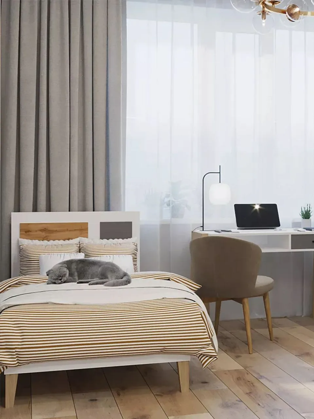 Кровать МАМА STORY, Белый