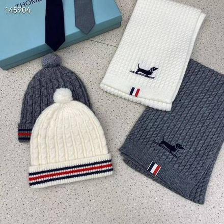 Комплект Thom Browne (шапка + шарф)