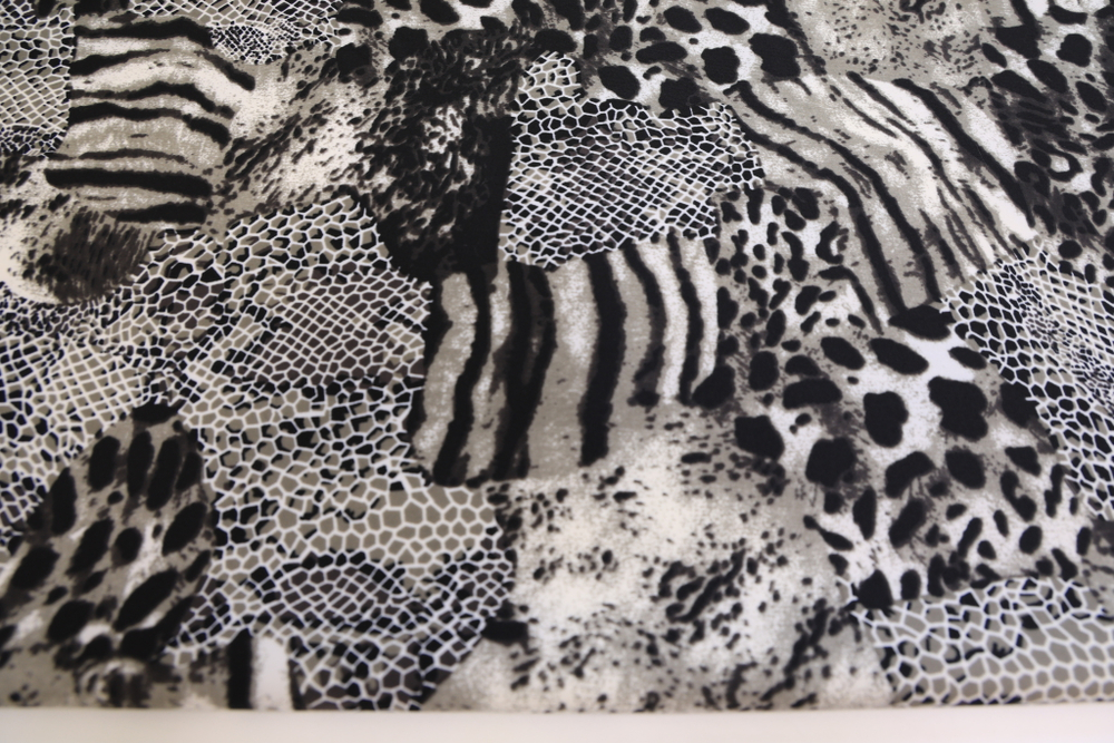 Трикотаж с эластаном леопард