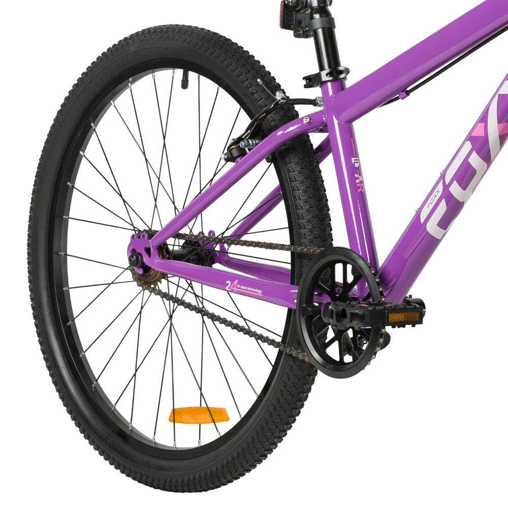Велосипед 24" FOXX ARIMO 1 ск., тормоз V-Brake, фиолетовый