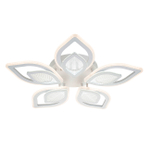 Потолочный светодиодный светильник 130Вт, 9758Лм, 3000-6500К, Ra>80, плавная регулировка мощности, изменение цветовой температуры, ночник, пульт, металл/акрил, белый