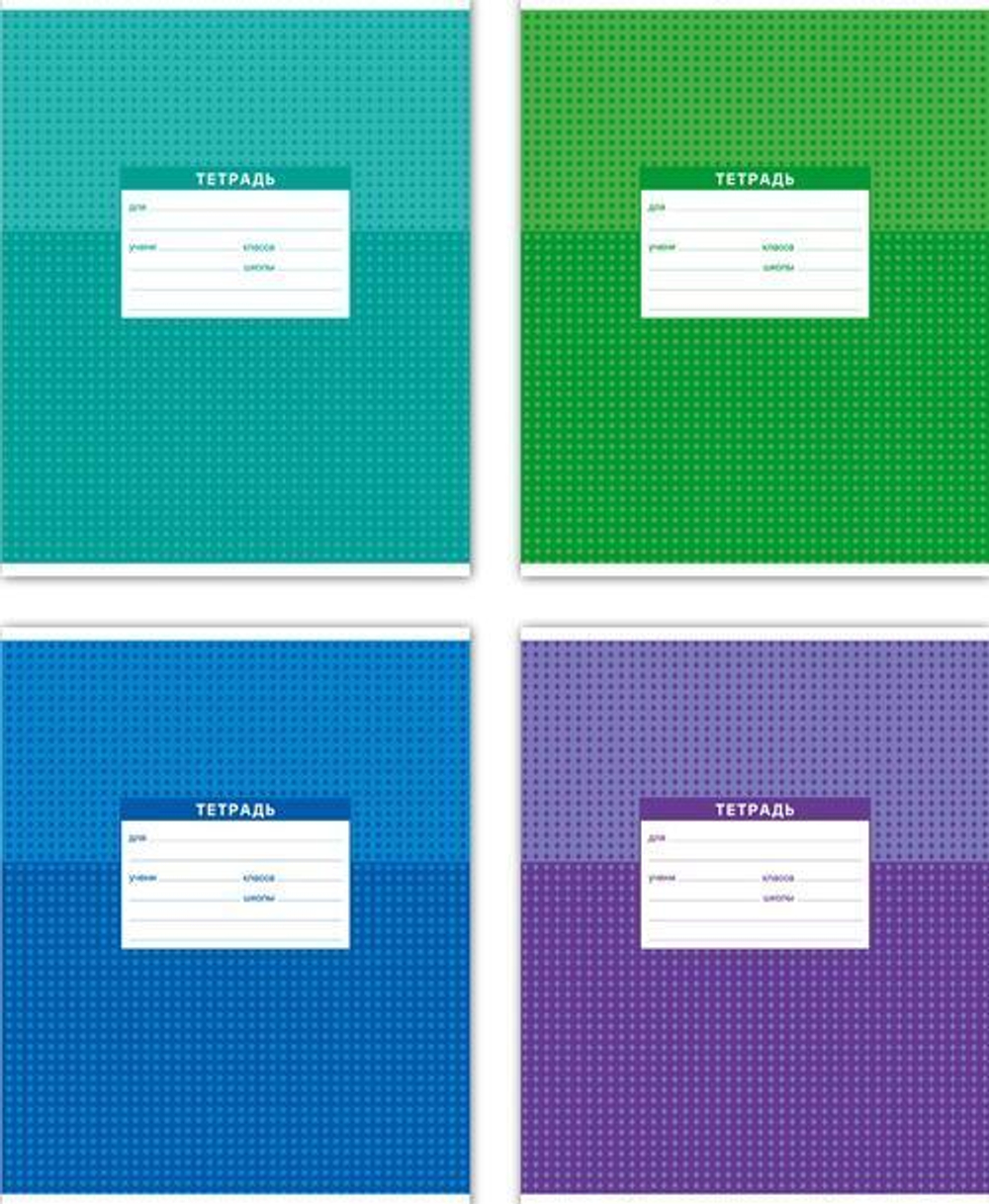 Тетрадь школьная А5 12л линия "Цветная" ассорт. (BG)