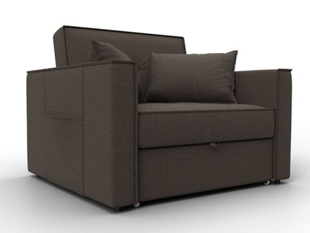 Кресло-кровать Лига-104 (80), Амур 05 коричневый, Рогожка, 134843