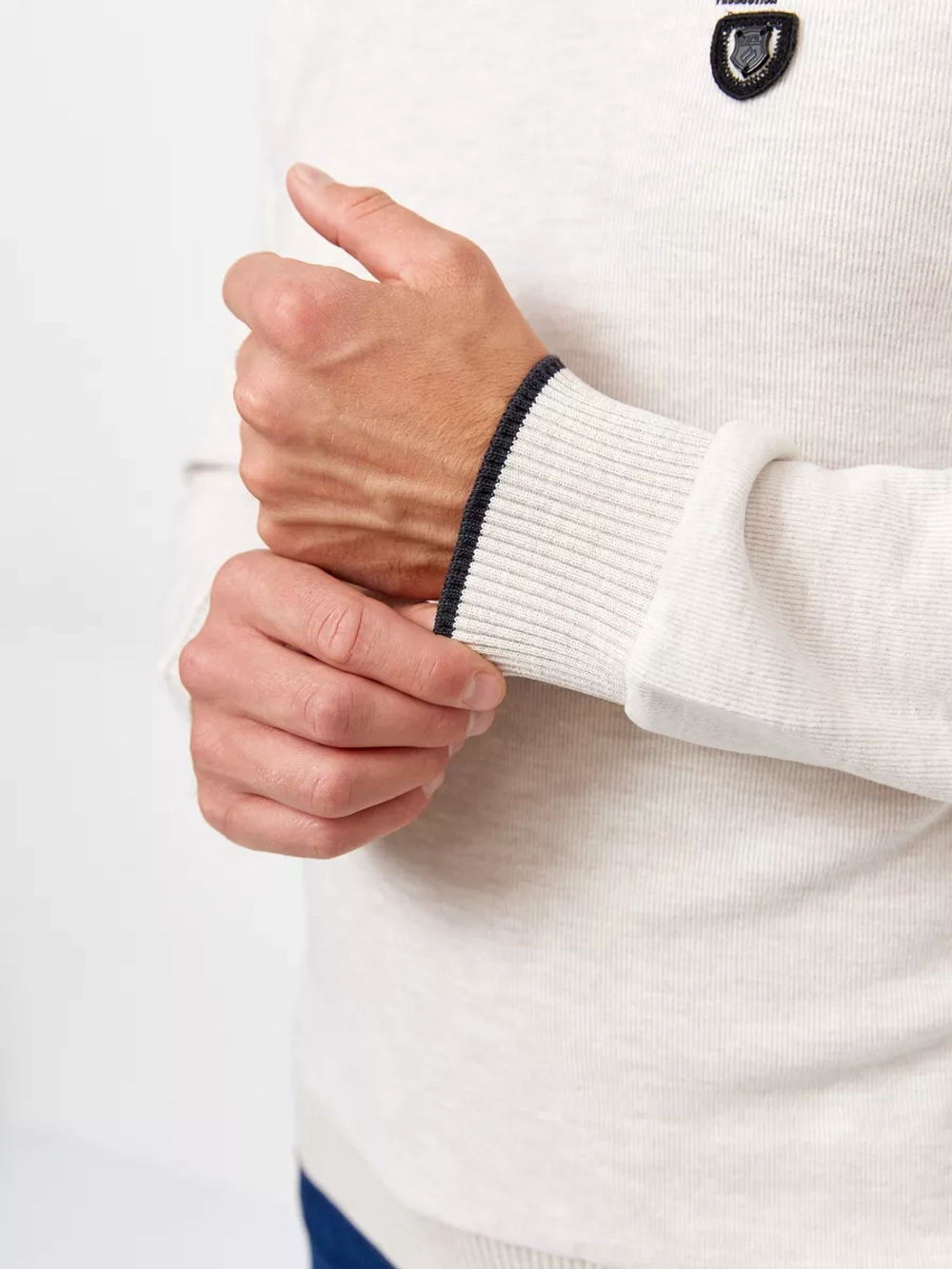 Лонгслив мужской из бархатного хлопка