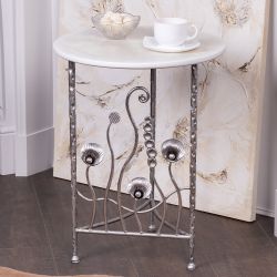 Столик декоративный Блюм Бьянко Античное Серебро