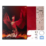 Деревянный конструктор Огненный Феникс со светящимися глазами (Lemmo)