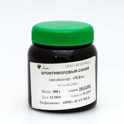 Бромтимоловый синий, водорастворимый, 100 г, 1уп.