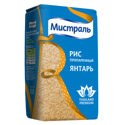 Рис Мистраль Янтарь Пропаренный 900г