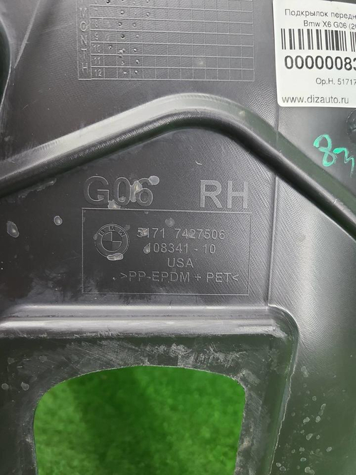 Подкрылок передний правый BMW X6 G06 (2019-2023)