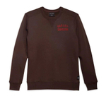 Лонгслив Men's Staple Embroidered Sweatshirt Brown Harley-Davidson