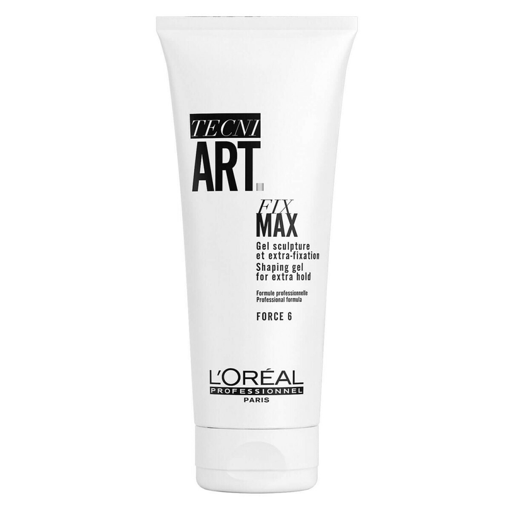 Гель экстра-сильной фиксации, не оставляет налета на волосах (Фикс.6) L`oreal Professionnel Tecni.art Fix Max Gel 200мл.
