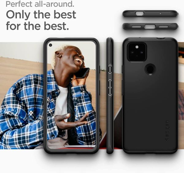 Чехол Spigen Thin Fit для Google Pixel 5a 5G (2021) - Black
