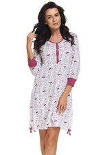 Светло-серая сорочка на пуговках с принтом в виде кошек (Размер: S) (Цвет: светло-серый)